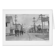 Valdez, Alaska Street 1912 Greeting Card
