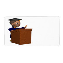 Valedictorian 2 personalized shipping labels