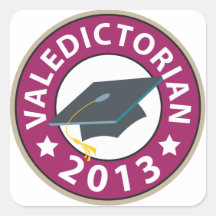 Valedictorian Square Sticker
