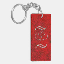 Valentine #2 rectangular acrylic keychains