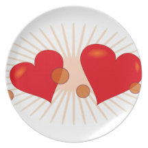 valentine assiette pour soirée