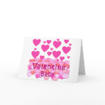 Valentine Baby Pink Hearts cards