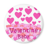 Valentine Baby Pink Hearts magnets