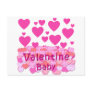 Valentine Baby Pink Hearts Postcards
