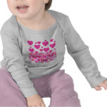 Valentine Baby Pink Hearts t-shirts