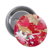 valentine basket collage button