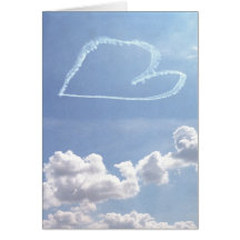 Valentine (blank inside) - Heart in the Sky Card