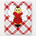Valentine Bumble Bee Mousepad