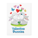 Valentine Bunnies postcards