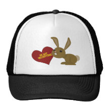valentine bunny mesh hats
