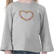 Valentine Candy Hearts Heart Tees