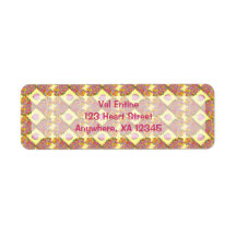 Valentine Candy Hearts Return Address Label