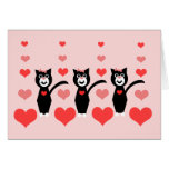 Valentine Cats Notecard