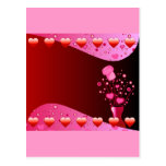 Valentine Champagne background Postcard