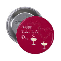 Valentine Champagne Button