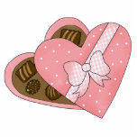 valentine chocolates heart photo cut outs