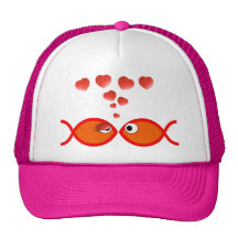 Valentine chrétien v2 orange casquette de camionneur