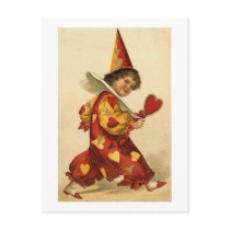 Valentine Clown (2) Post Cards