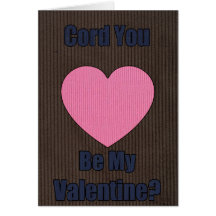 Valentine Cord Greeting Card