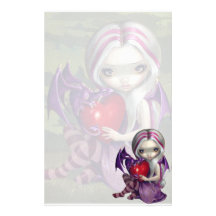 "Valentine Dragon" Stationery