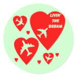 Valentine Dreams Round Sticker