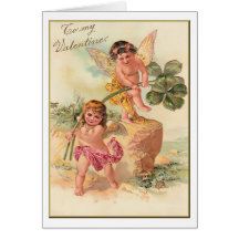 Valentine Fairy Vintage Card