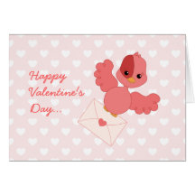 Valentine Flutter Bird Card