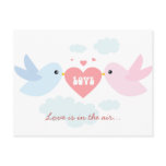 Valentine Flying Love Birds postcards