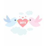 Valentine Flying Love Birds t-shirts