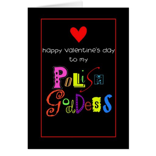 Valentine for Polish female Greeting Cards