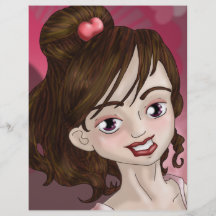 Valentine Girl Full Color Flyer