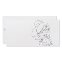 Valentine Girl Photo Card Template