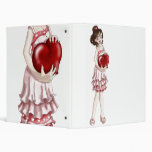 Valentine Girl Vinyl Binder