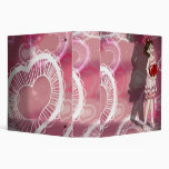 Valentine Girl Vinyl Binders