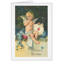 Valentine Greetings Cupid Card
