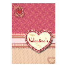 Valentine Heart 5x7 invitation