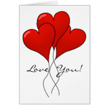 Valentine Heart Balloons – Valentine Card