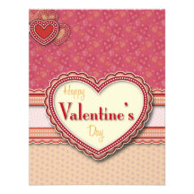 Valentine Heart invitation vertical