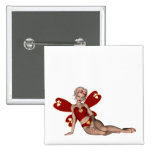 Valentine Hearts 3D Fairy buttons