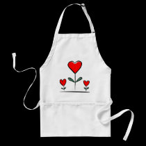 valentine hearts aprons