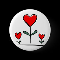 valentine hearts buttons