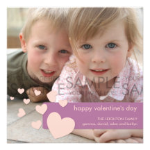 Valentine Hearts Confetti :: Photo Greeting Personalized Announcements