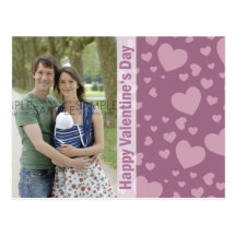 Valentine Hearts Confetti :: Photo Postcard