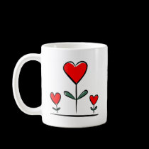 valentine hearts cup mugs
