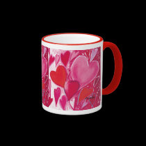 Valentine Hearts mug mugs