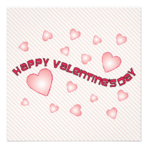 Valentine Hearts Party Invitation