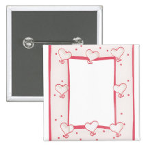 Valentine Hearts Pinback Buttons