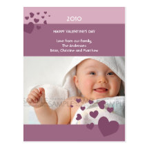 Valentine Hearts :: Valentine's Day Photo Postcard