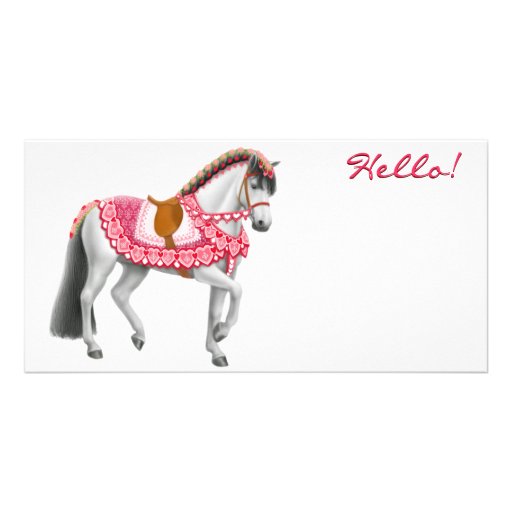 Valentine Horse Photo Card