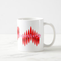 Valentine Kayak Hearts Coffee Mug